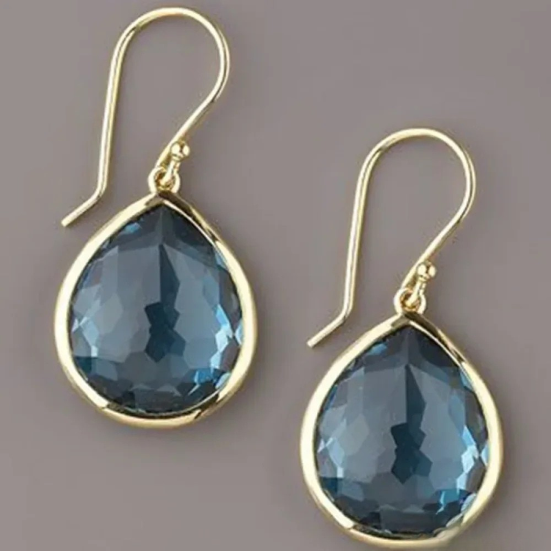 Retro Blue Crystal Earrings - Signature Limited Edition