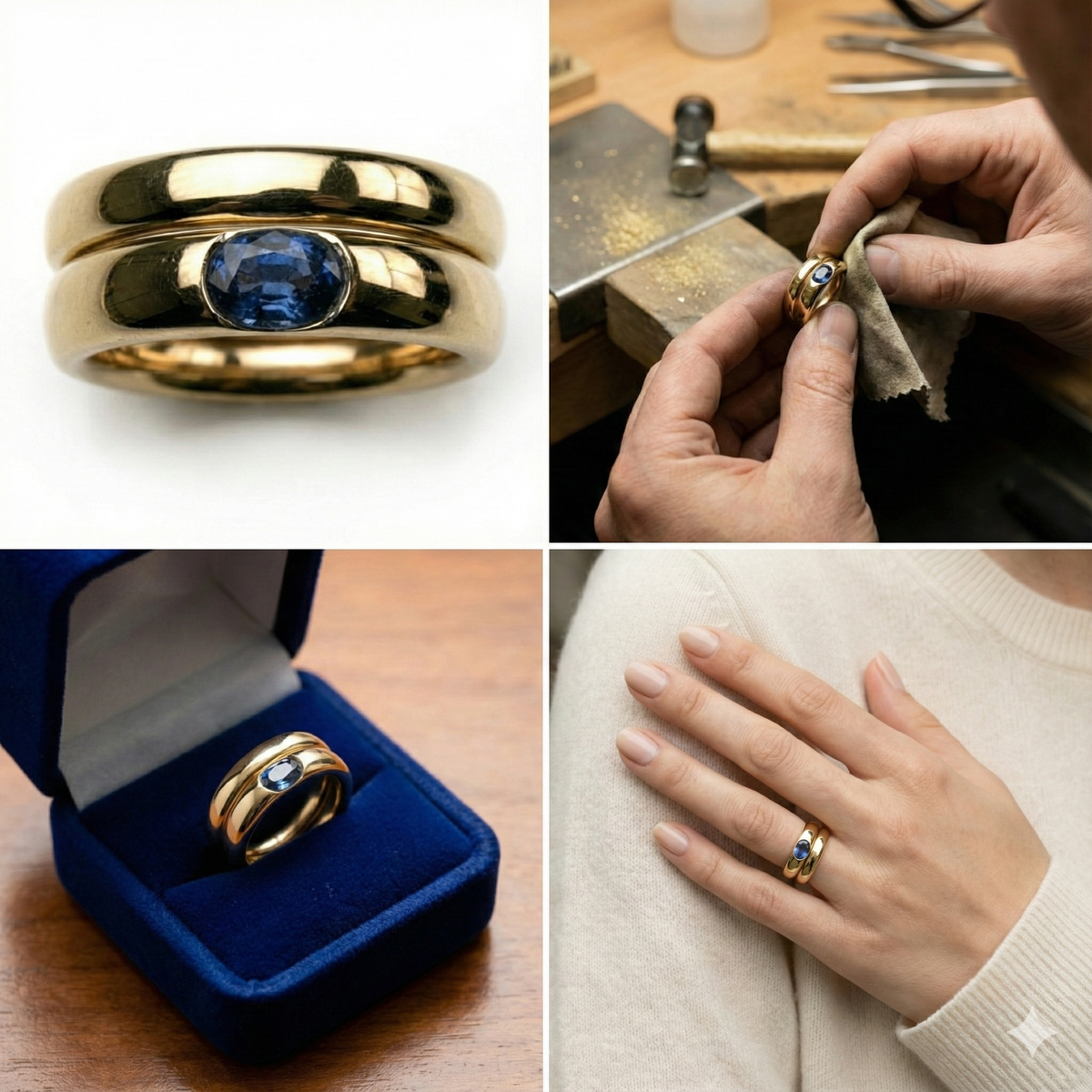 Women's Oval Gemstone Ring - Ilaria