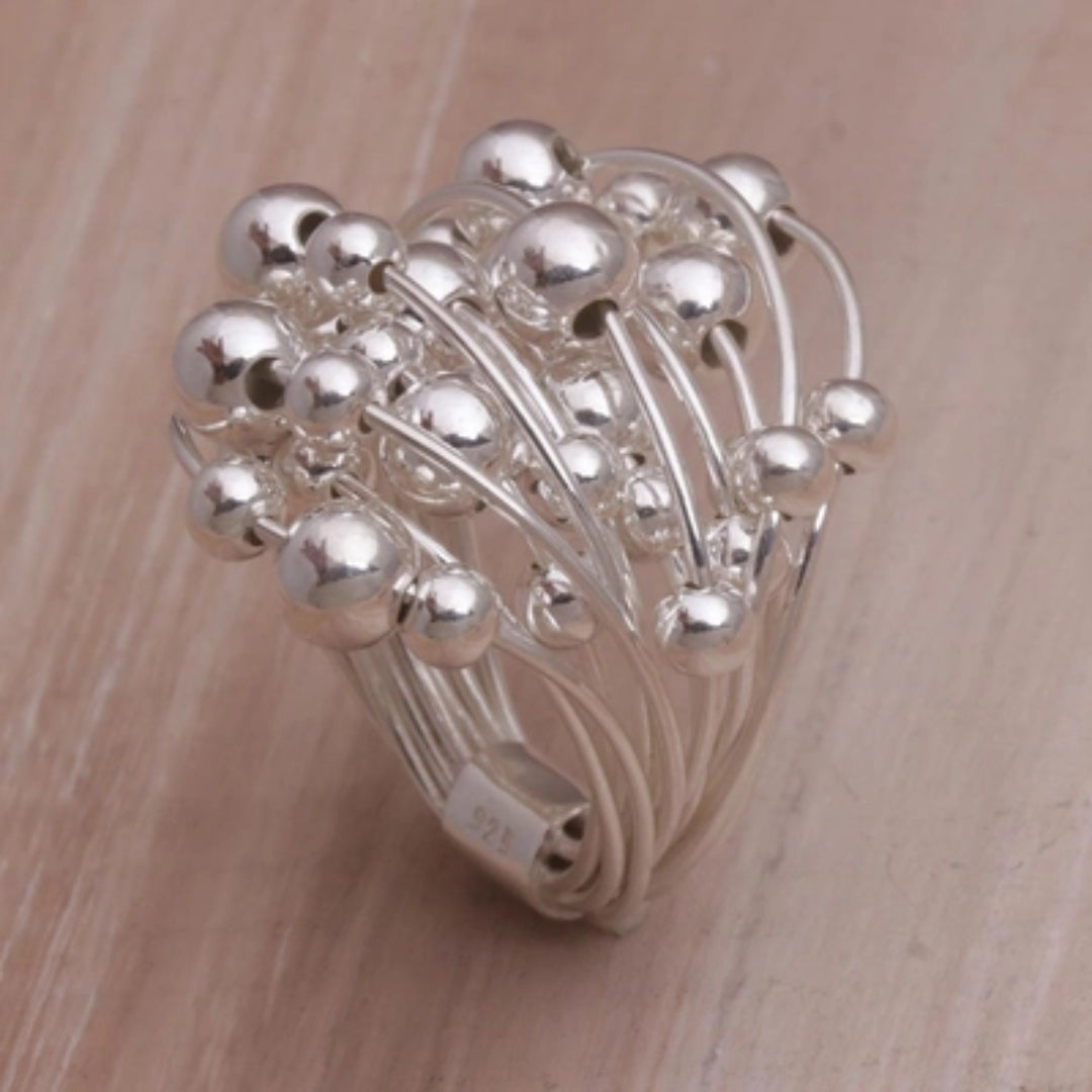Vintage Silver Sprout & Leaf Ring