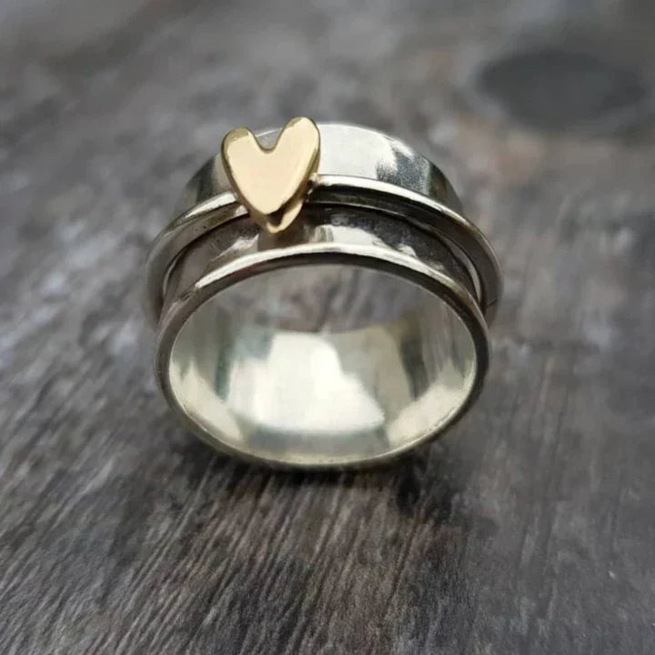 Vintage Silver Heart Ring