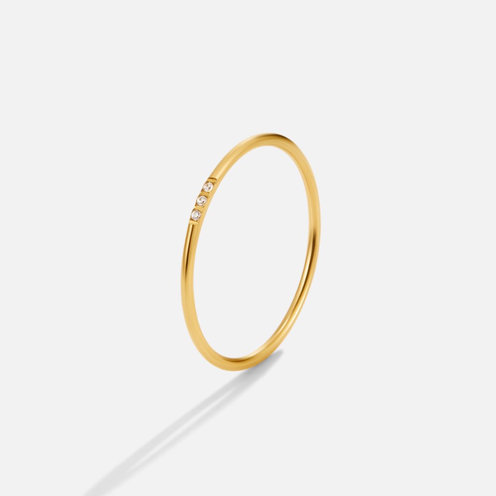 Eula Gold and Crystal Ring