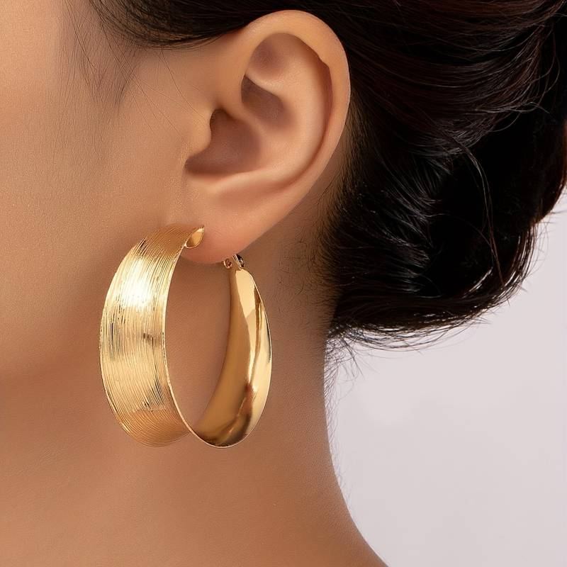 Vintage Gold Hoop Earrings - Timeless Limited Edition