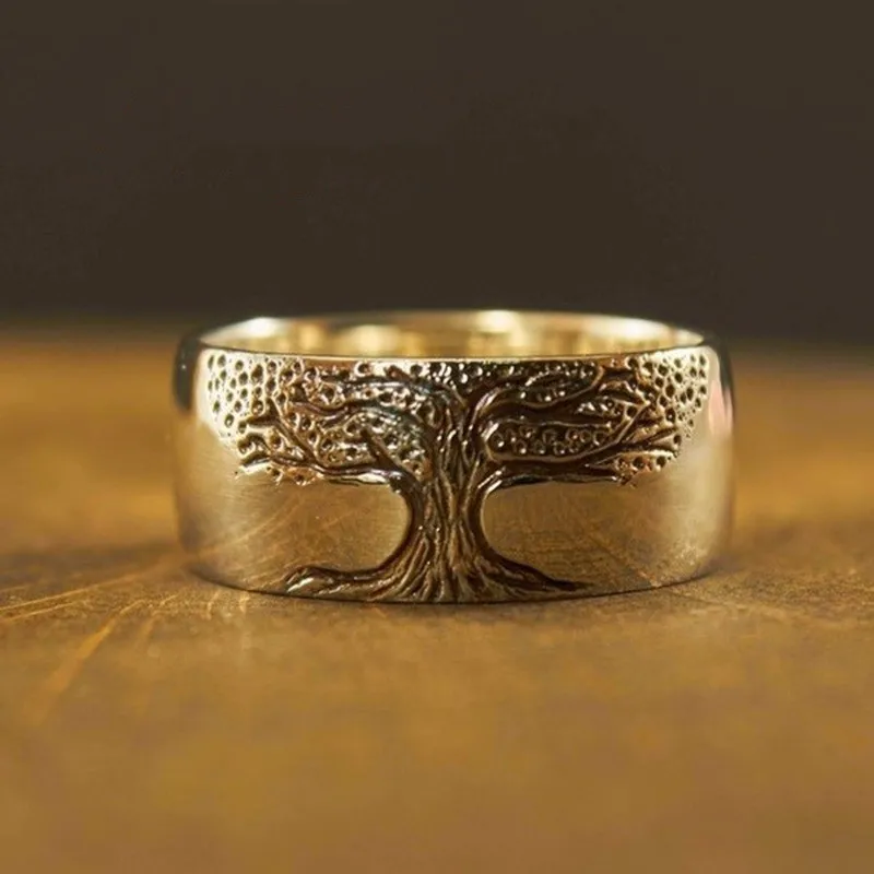 Vintage Gold Tree of Life Ring