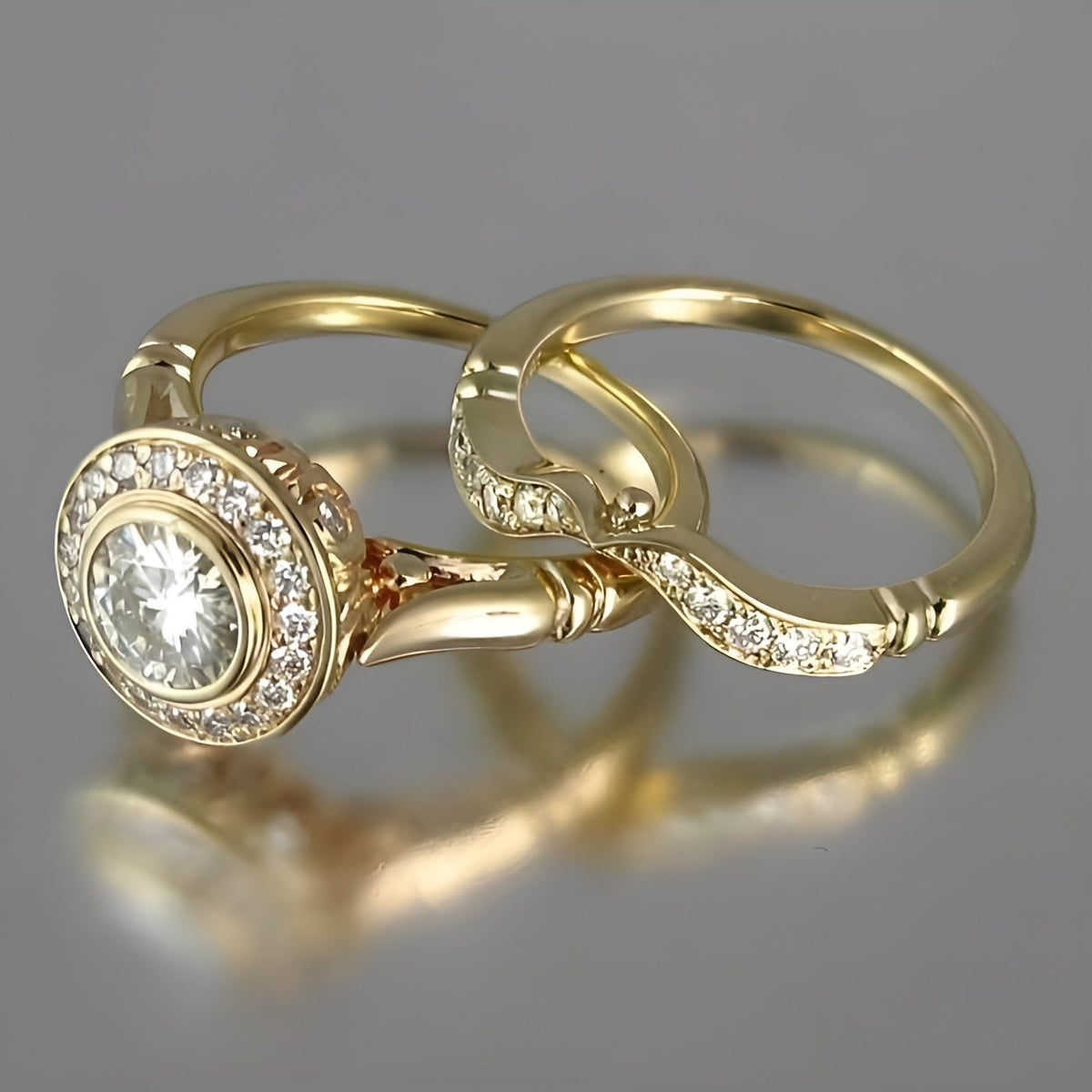Naily Vintage Gold Ring Set