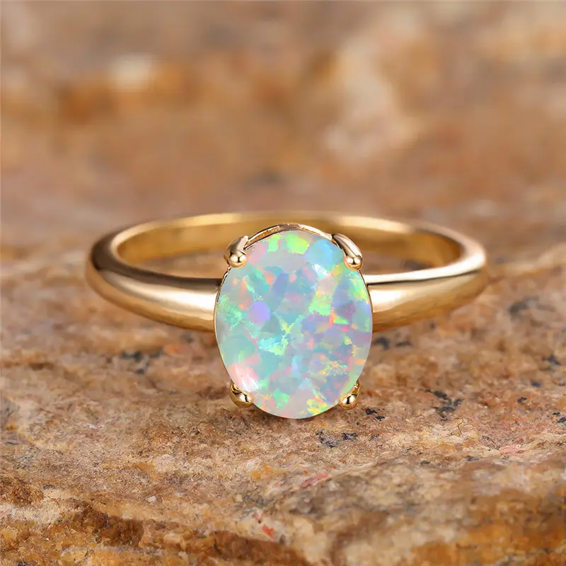Vintage Golden Opal Ring