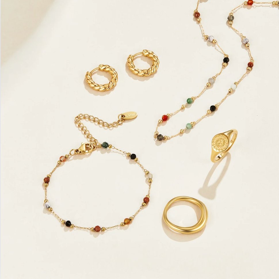 Xylia Natural Pearl Fine Chain Bracelet