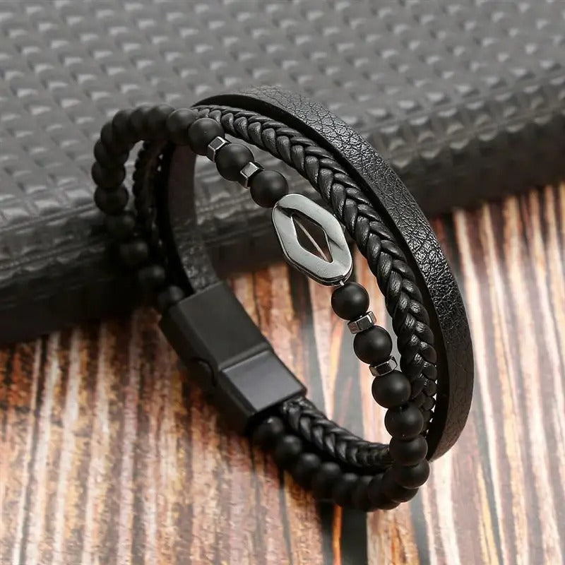 Elegant Vintage - Luxury Leather Bracelet