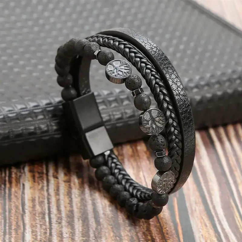 Elysian Vintage - Luxury Leather Bracelet