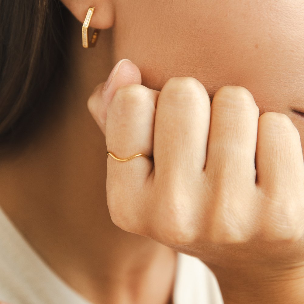Tina Gold Stackable Ring