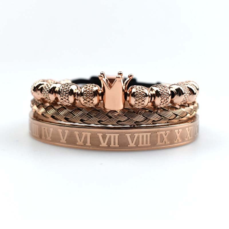 Men's Imperial Crown Roman-Style Bracelet - Magnus