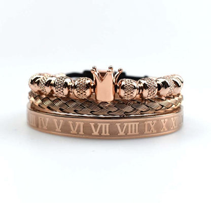 Men's Imperial Crown Roman-Style Bracelet - Magnus