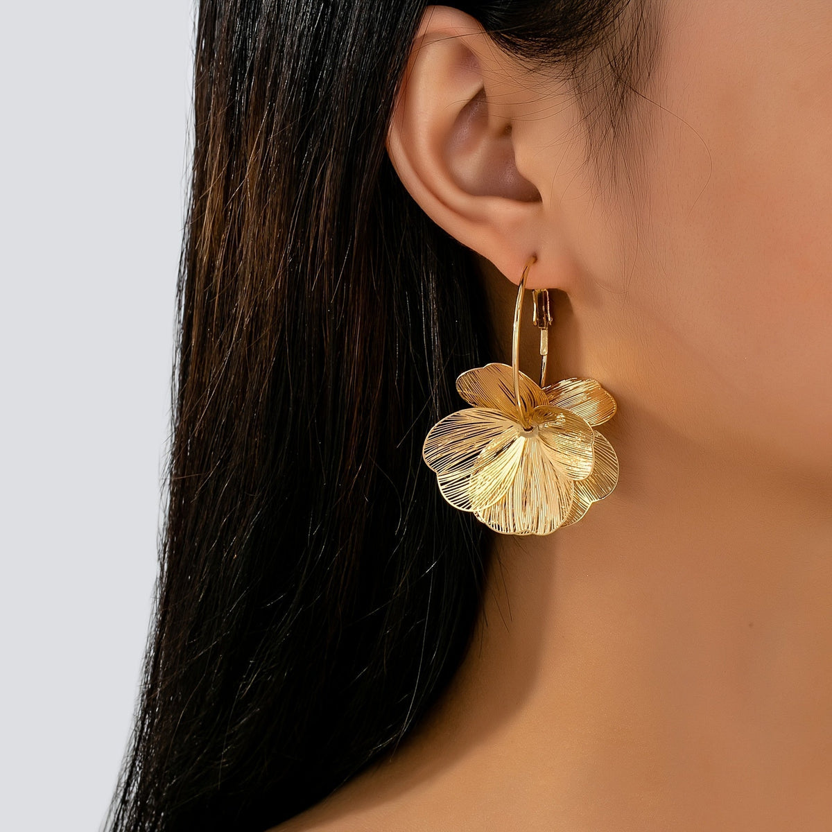 Oversized Hollow Gold Earrings Limited Edition Exclusive Collection