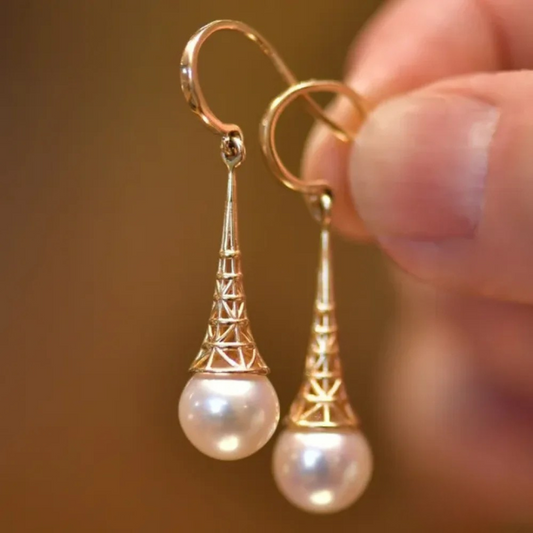 Timeless Gold Pearl Earrings - Exclusive Edition