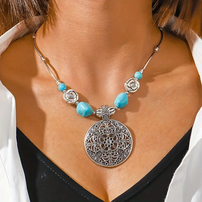 Serenity Boho Silver Necklace