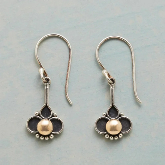 Silver Clover Pearl Earrings - Limited Edition Exclusive Collection
