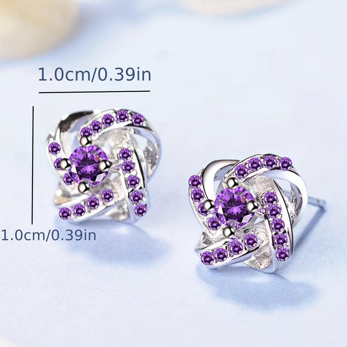 Lilac Four-Leaf Clover Earrings Limited Edition Collection