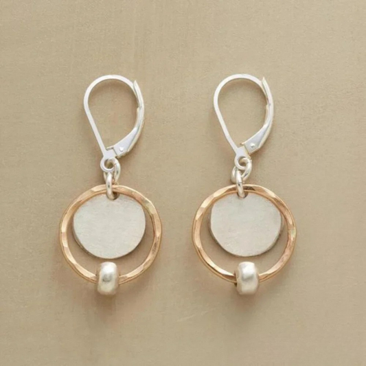 Gold and Silver Pearl Earrings Prestige Collection Limited Edition