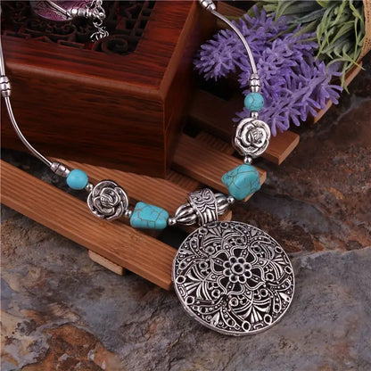 Serenity Boho Silver Necklace
