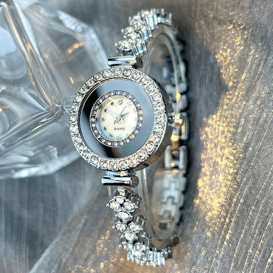 Marvella Women's Round Dial Crystal Watch