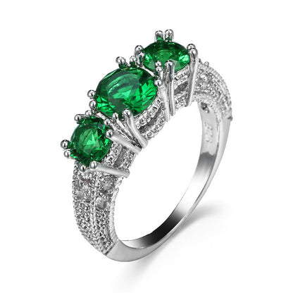 Delina Luminous Emerald Ring