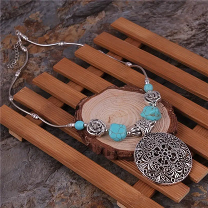 Serenity Boho Silver Necklace