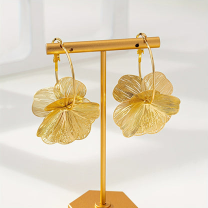 Oversized Hollow Gold Earrings Limited Edition Exclusive Collection