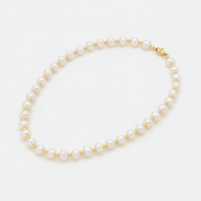 Calienne Freshwater Pearl Charm Necklace
