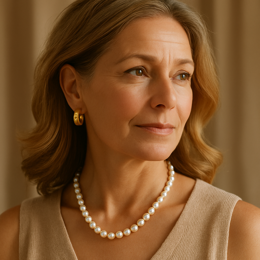 Calienne Freshwater Pearl Charm Necklace