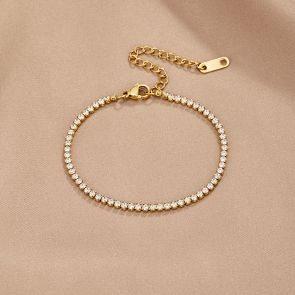 Adjustable Sparkling Zirconia Tennis Bracelet - Galadriel