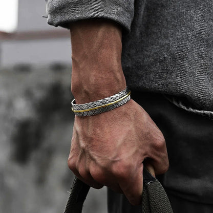 Norse Treasure Feather Bracelet