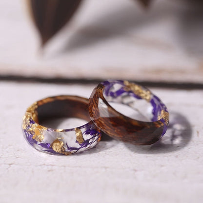Melinda Melina Floral Wooden Ring