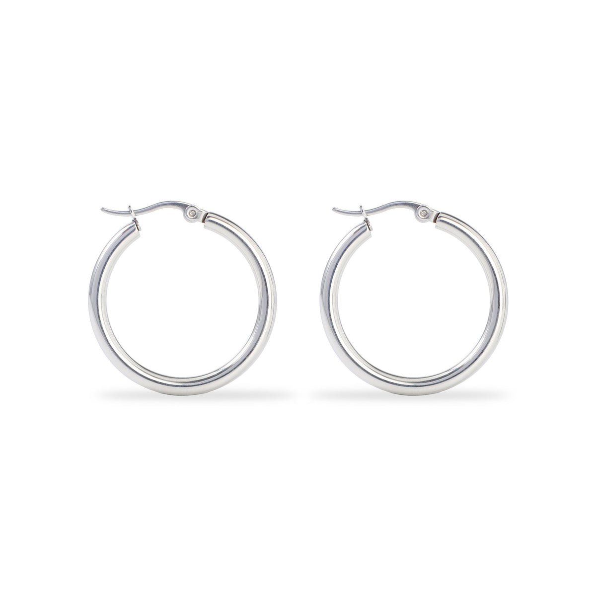 Classic Polished Sterling Silver Hoops - Handmade in the UK, Limited Edition