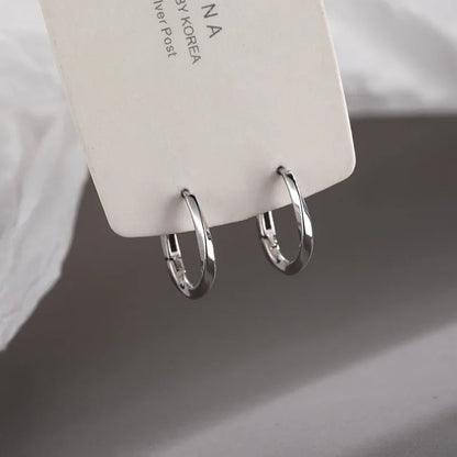 Round Inlaid Sterling Silver Earrings - Italy Limited Edition