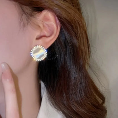 Opal Zirconia Stud Earrings - Limited Edition