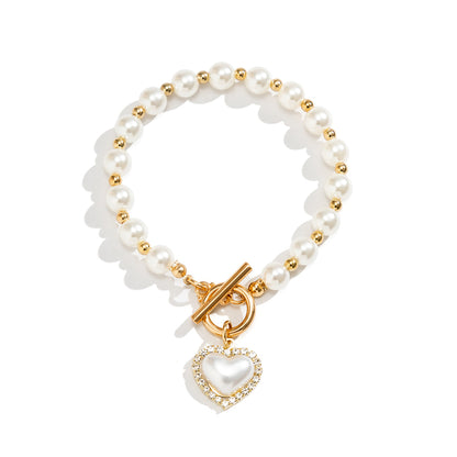 Freshwater Pearl Charm Bracelet - Olivia