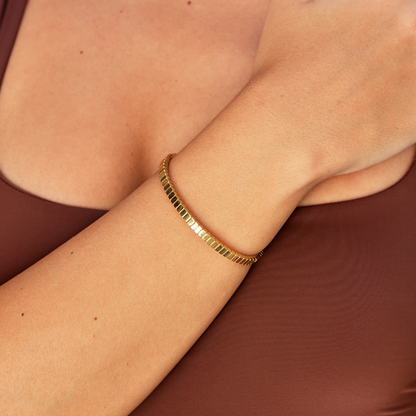 Geometric Bangle Bracelet - Claudia