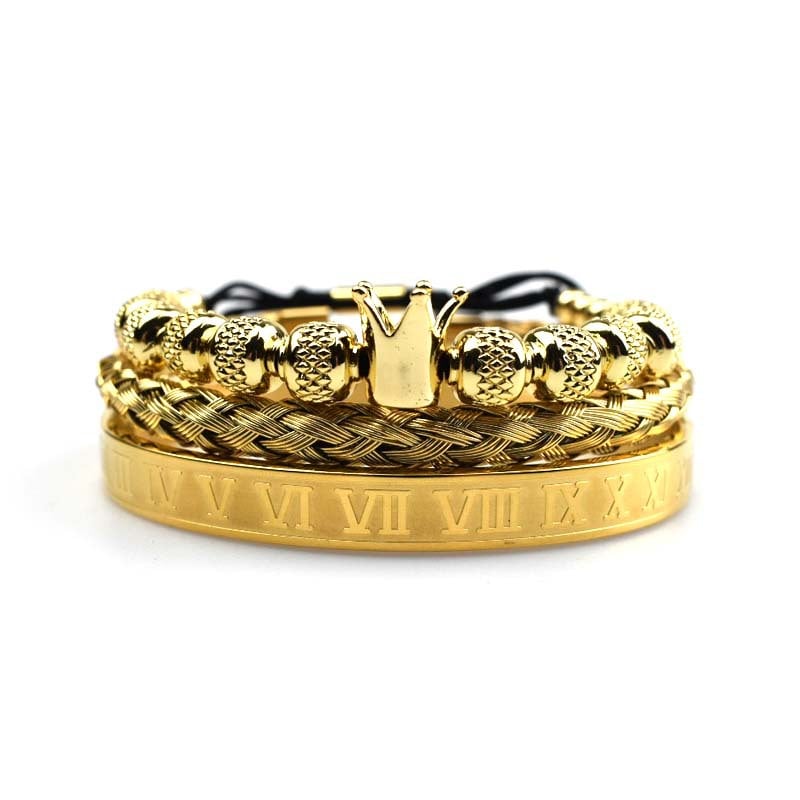 Men's Imperial Crown Roman-Style Bracelet - Magnus