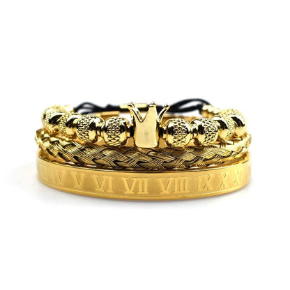 Men's Imperial Crown Roman-Style Bracelet - Magnus