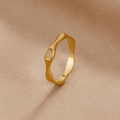 Amalfi Wave Gold Ring