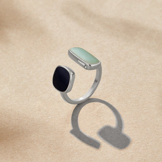 Silver Aquamarine Ring