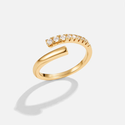 Arya Gold Crystal Wrap Ring