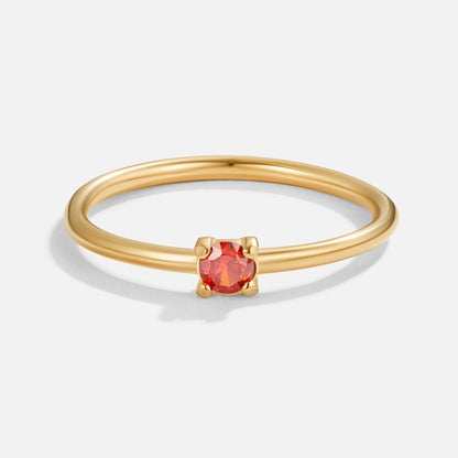 Gold Birthstone Rings