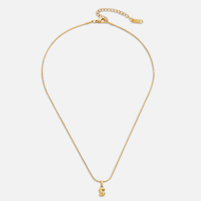 Sophisticated Bubble Letter Necklace - Phaedra