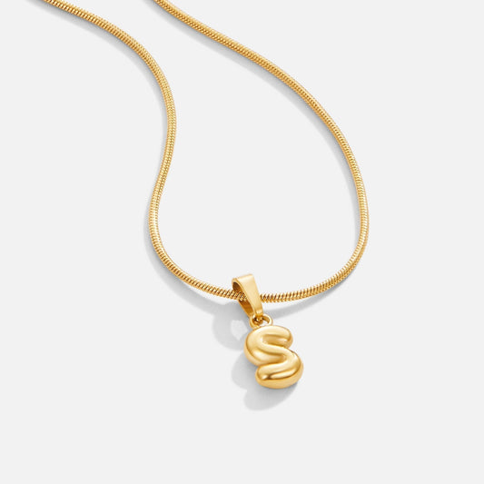 Sophisticated Bubble Letter Necklace - Phaedra