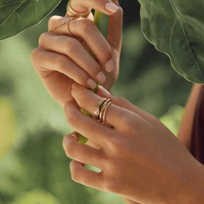18K Gold Pearl Ring