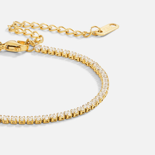 Adjustable Sparkling Zirconia Tennis Bracelet - Galadriel