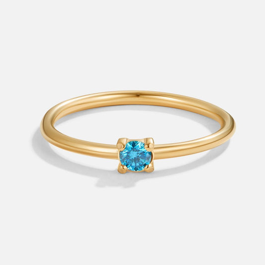 Gold December Birthstone Ring