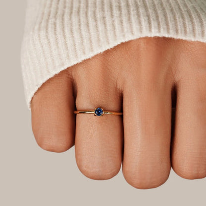 Gold December Birthstone Ring