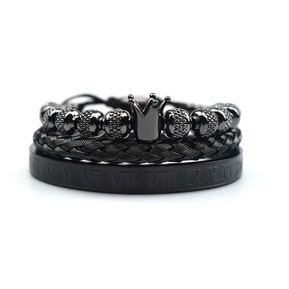 Men's Imperial Crown Roman-Style Bracelet - Magnus