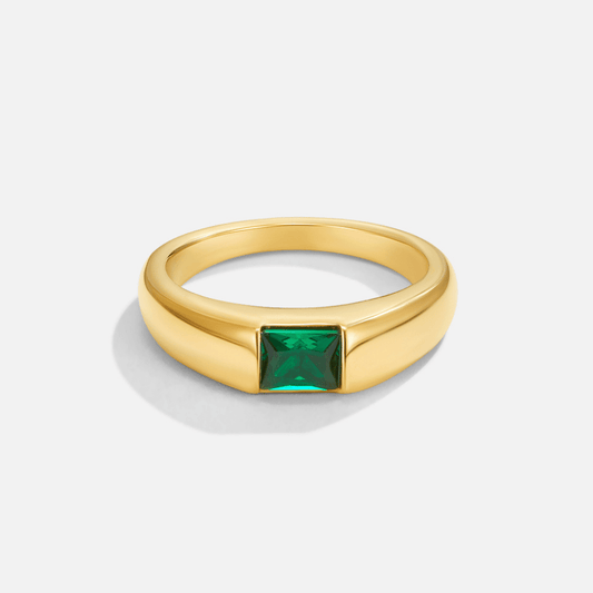Ember Gold and Emerald Ring